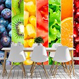 Poster xxl: Fruits en bandes verticales 2