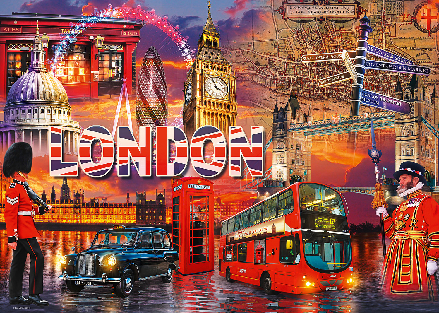 Poster xxl: Collage britannique