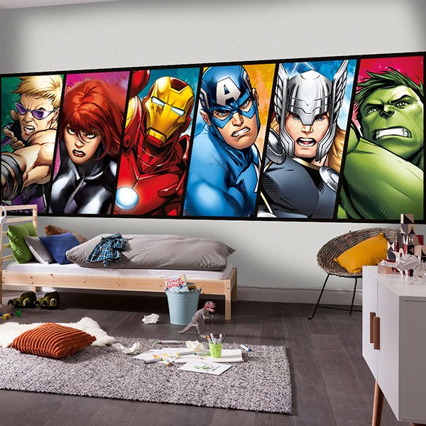 Sticker Mural Avengers Webstickersmurauxcom