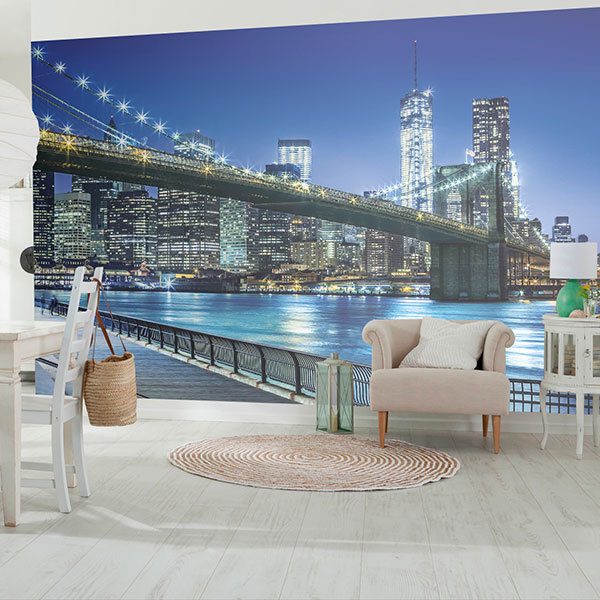 Poster xxl: Nuit bleue à Manhattan 0