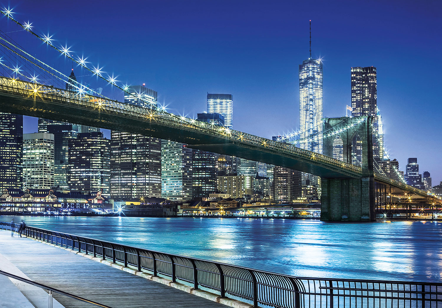 Poster xxl: Nuit bleue &agrave; Manhattan