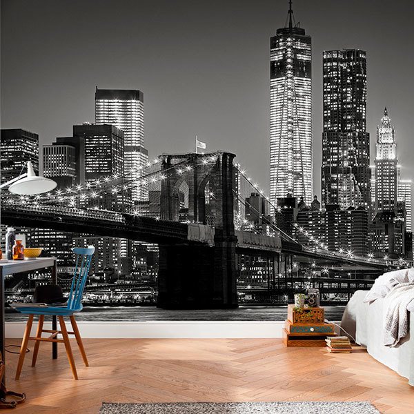 Poster xxl: Manhattan en noir et blanc