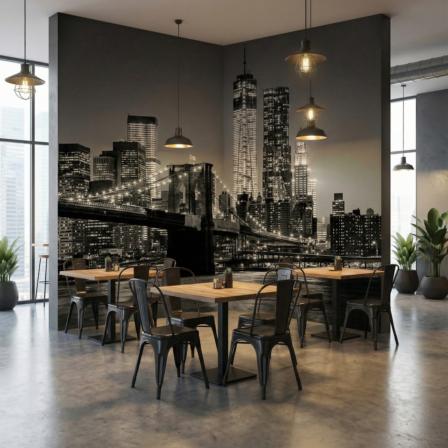 Poster xxl: Manhattan en noir et blanc