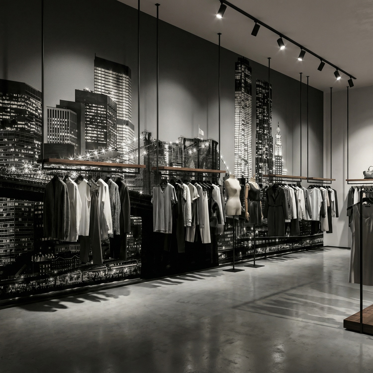 Poster xxl: Manhattan en noir et blanc