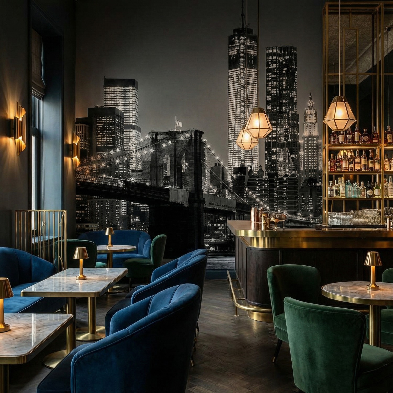 Poster xxl: Manhattan en noir et blanc