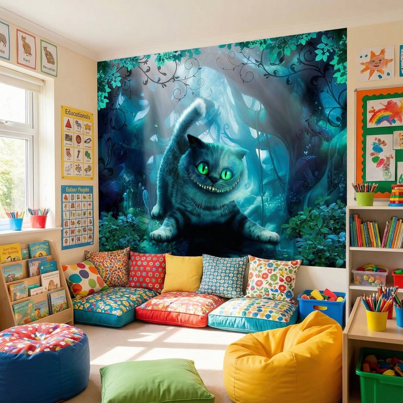 Poster XXL Enfant 130x90 Cm - Scène DJ Musicale Colorée, Impression écologique Qualité Supérieure