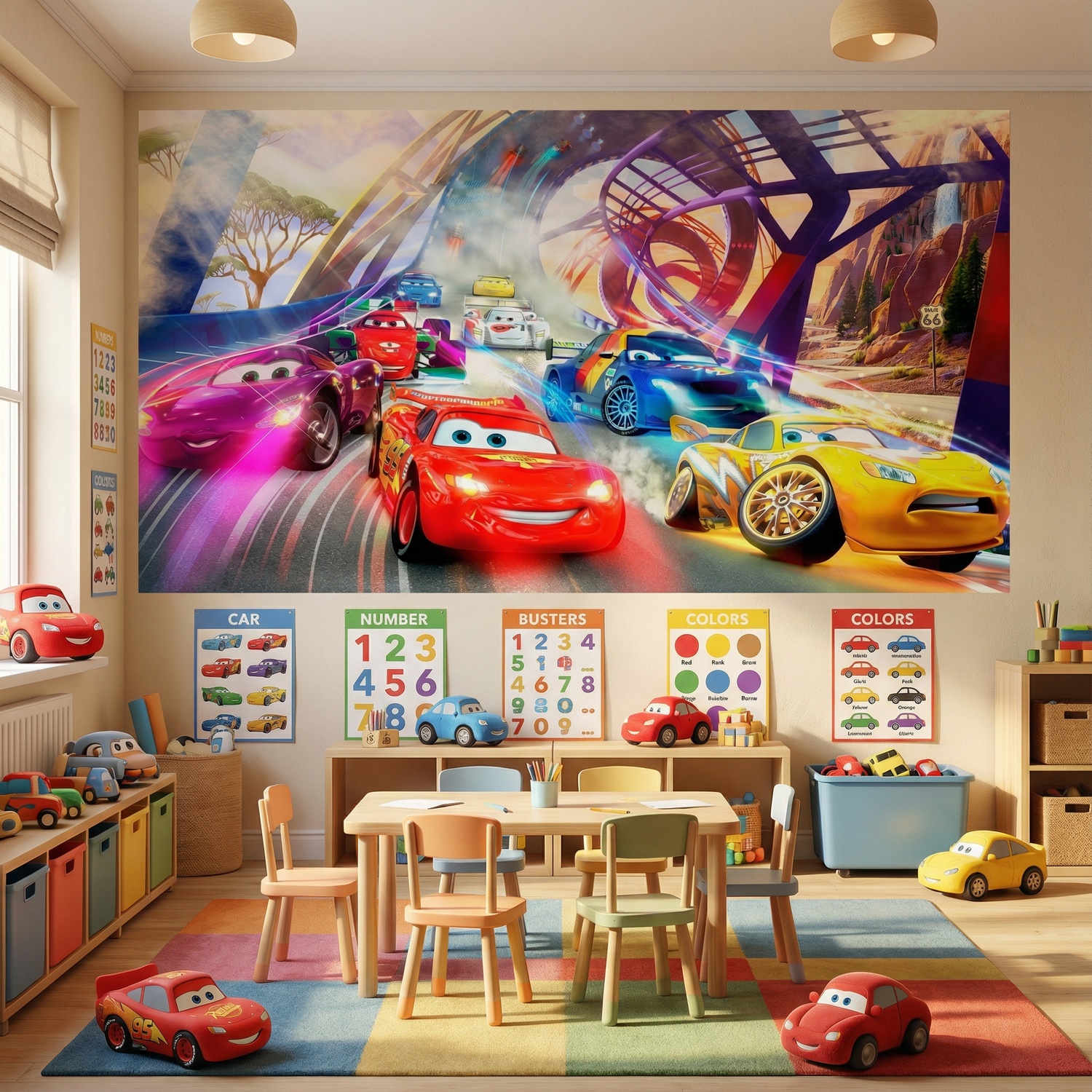 Poster xxl: Course de Cars, Disney