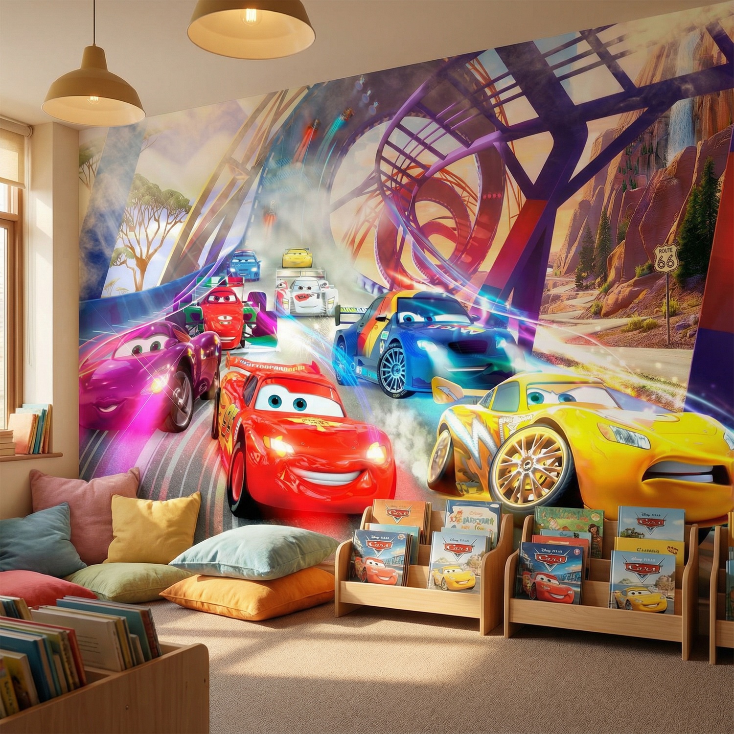 Poster xxl: Course de Cars, Disney