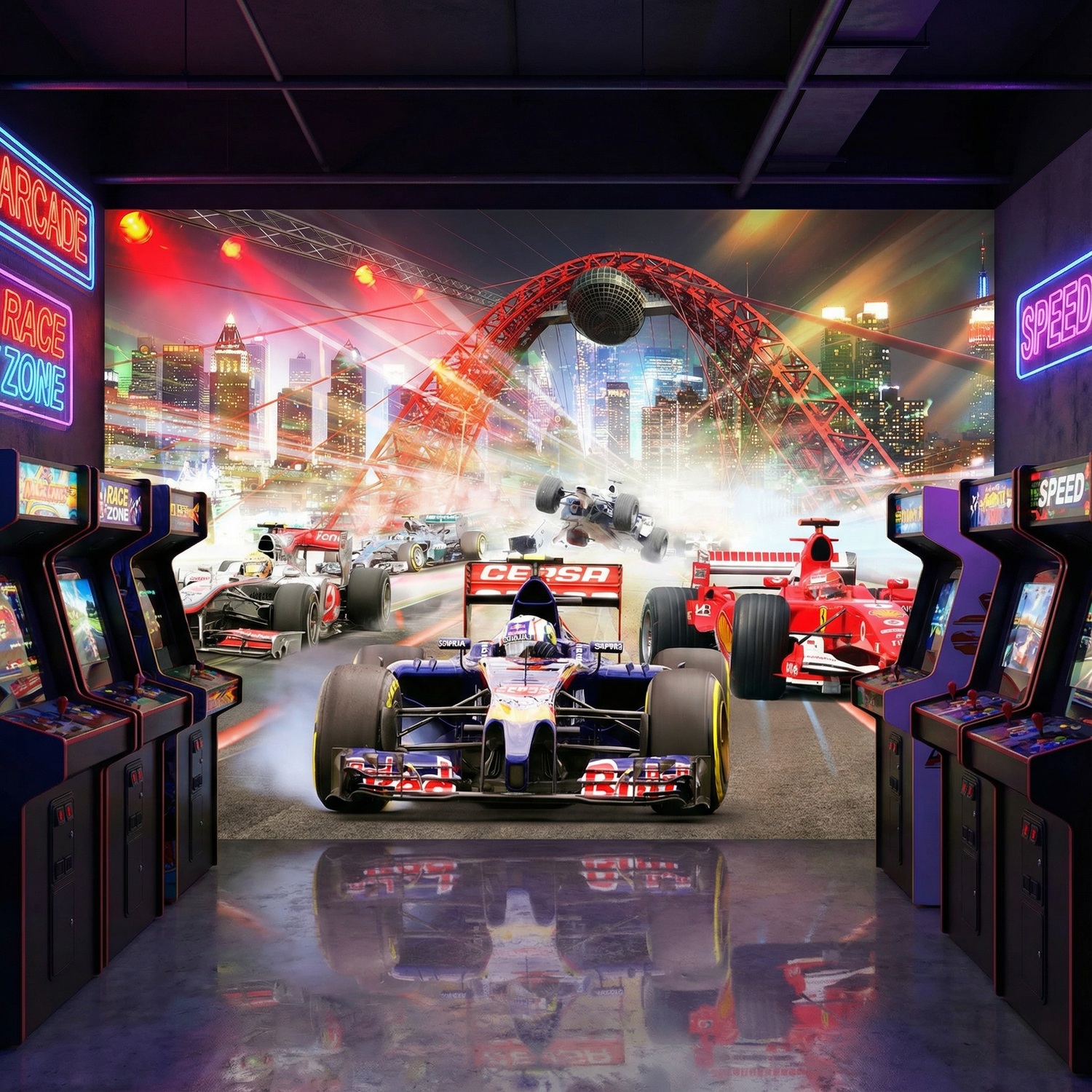 Poster xxl: Course de Formule 1