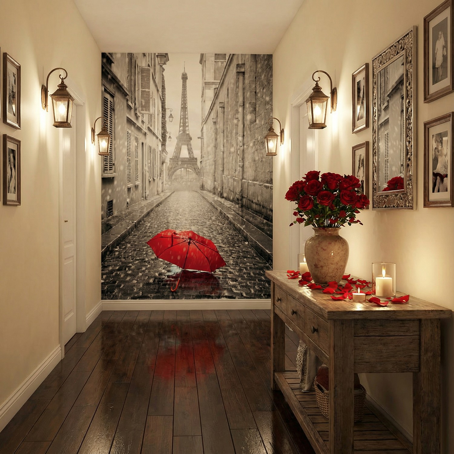 Poster xxl: Pluie &agrave; Paris