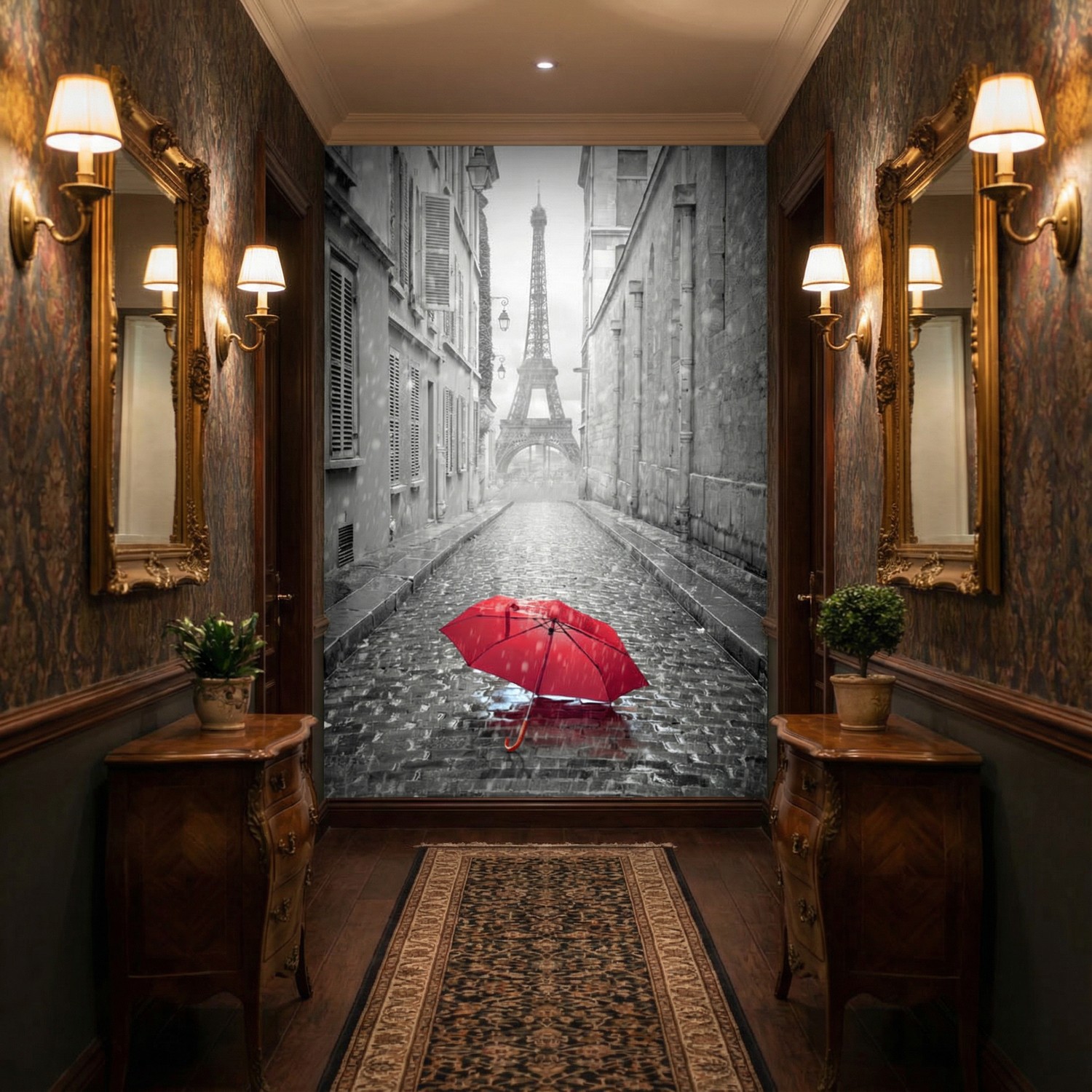 Poster xxl: Pluie &agrave; Paris