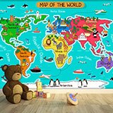 Poster xxl: Carte du monde des enfants 2