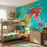 Poster xxl: Carte du monde des enfants 3