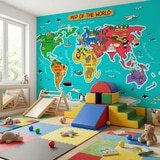 Poster xxl: Carte du monde des enfants 8