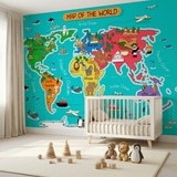 Poster xxl: Carte du monde des enfants 10