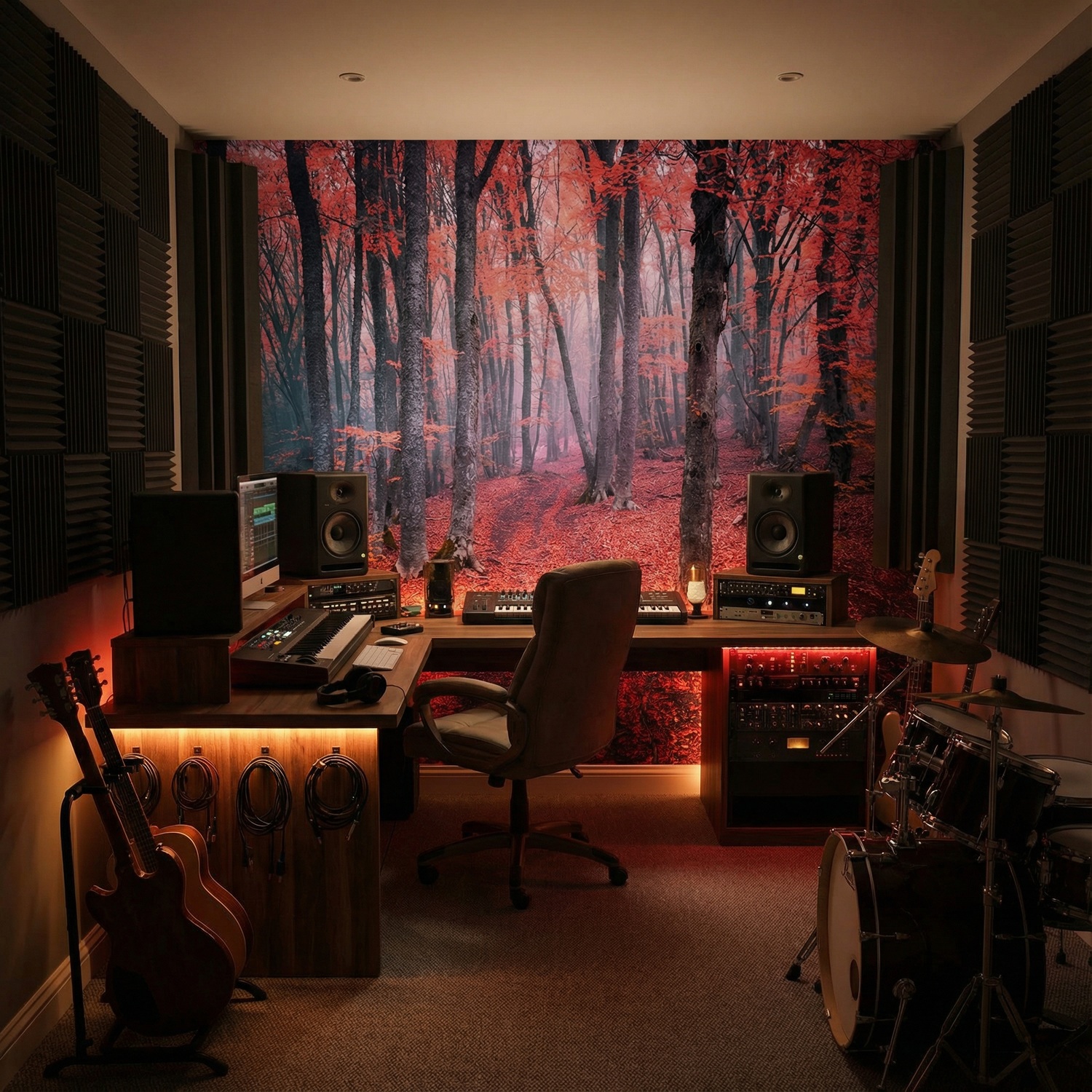 Poster xxl: La for&ecirc;t rouge