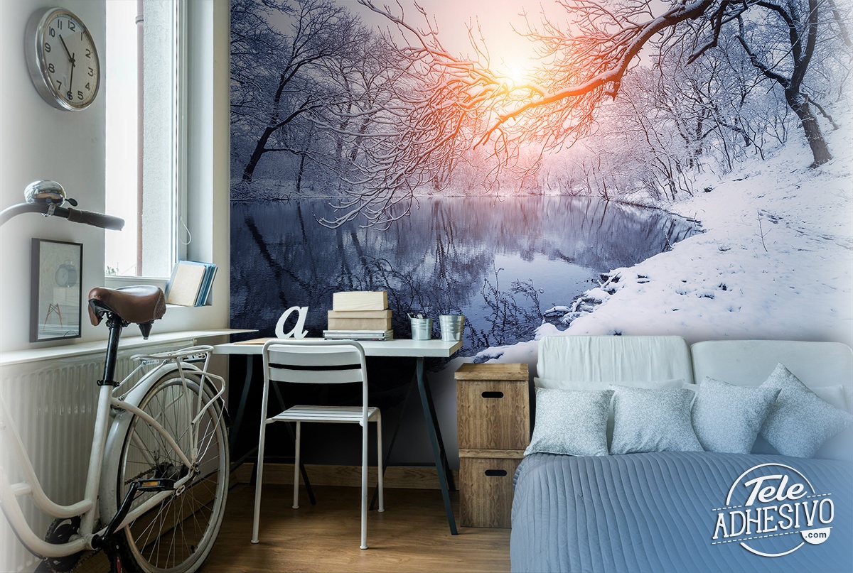Poster xxl: L'aube en hiver