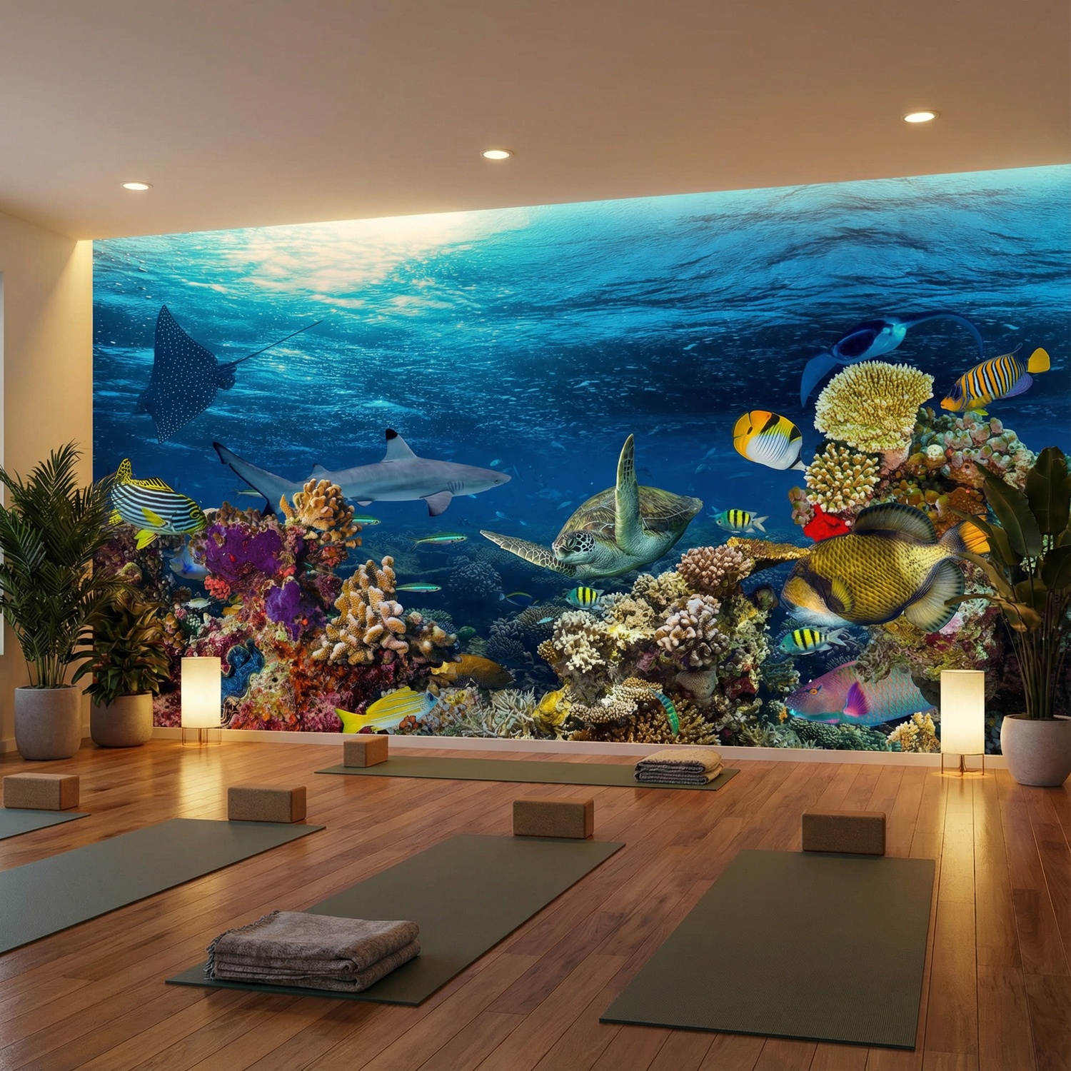 Poster xxl: Tortue dans les courants marins