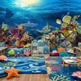 Poster xxl: Tortue dans les courants marins 10