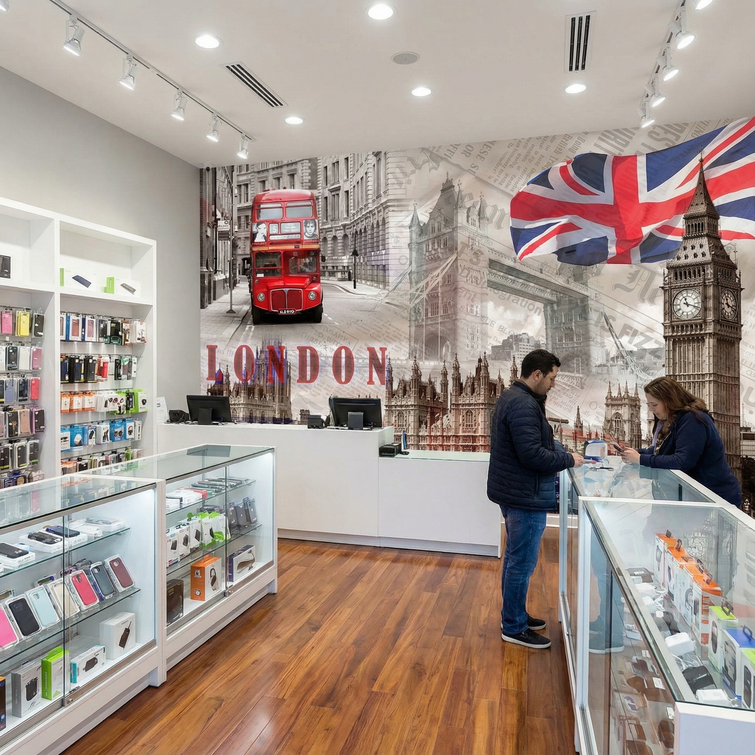 Poster xxl: Collage Westminster Palace