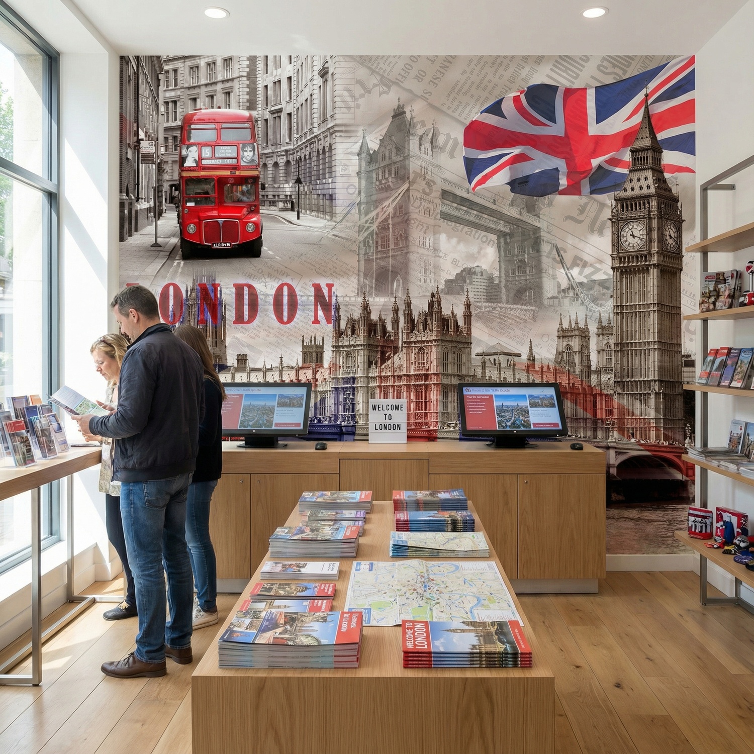 Poster xxl: Collage Westminster Palace