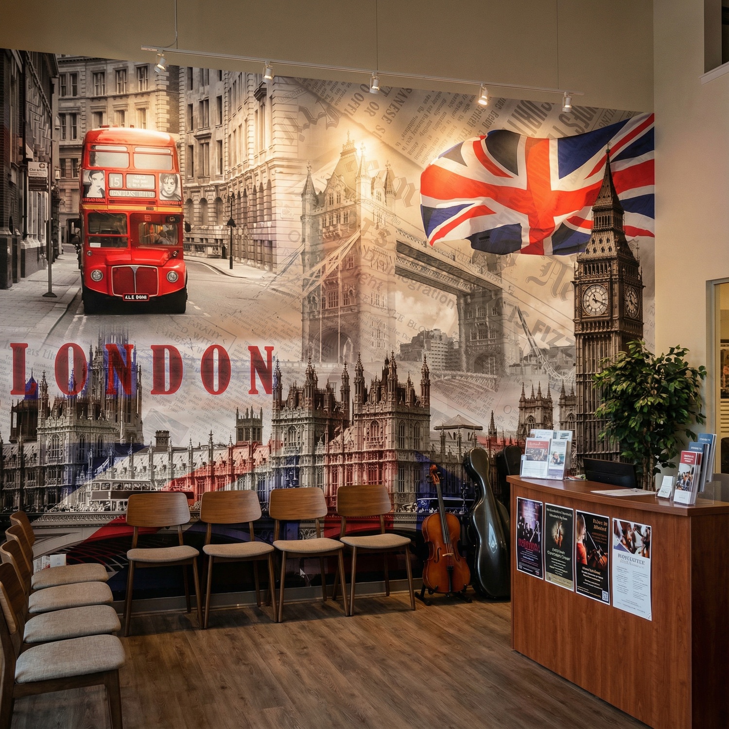 Poster xxl: Collage Westminster Palace