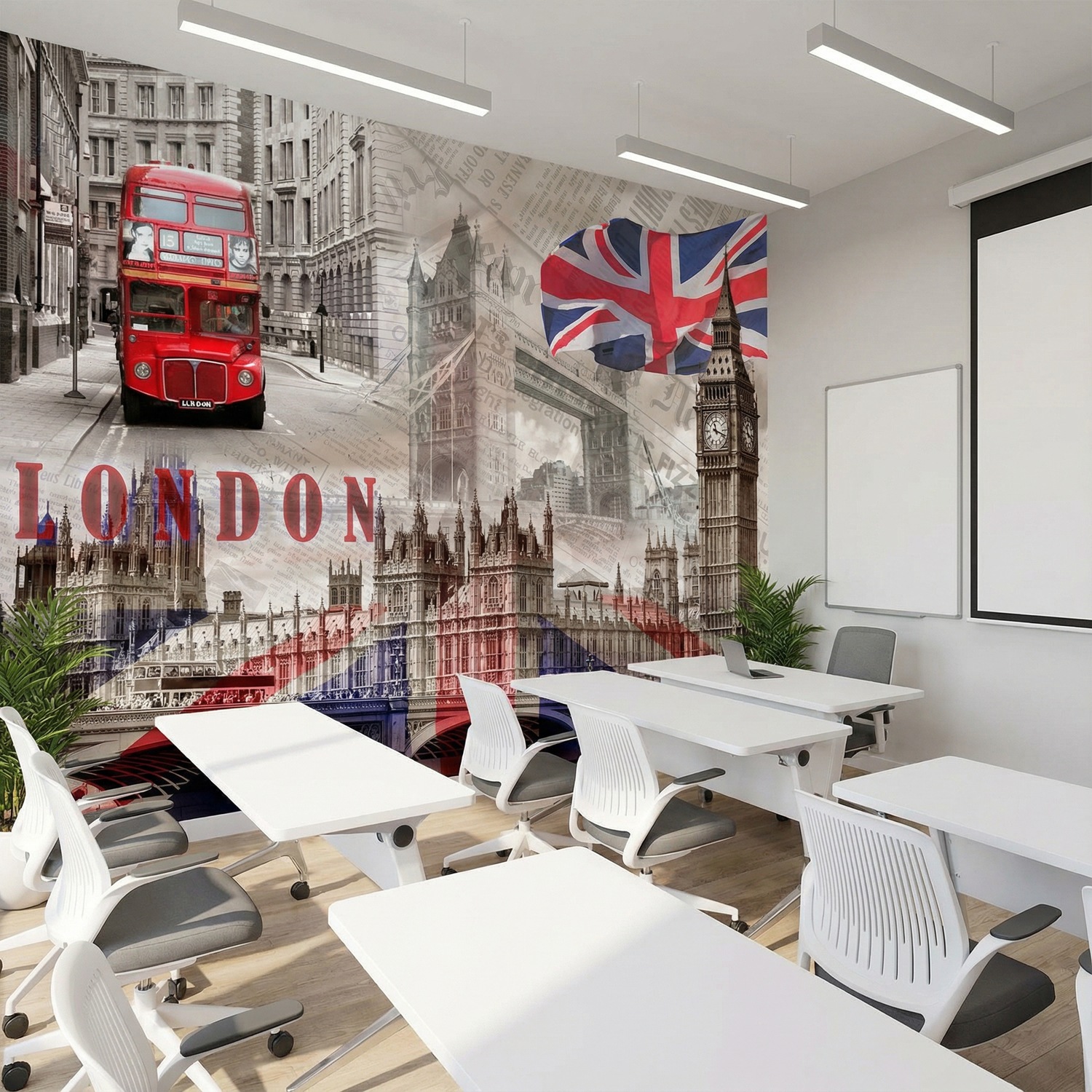 Poster xxl: Collage Westminster Palace