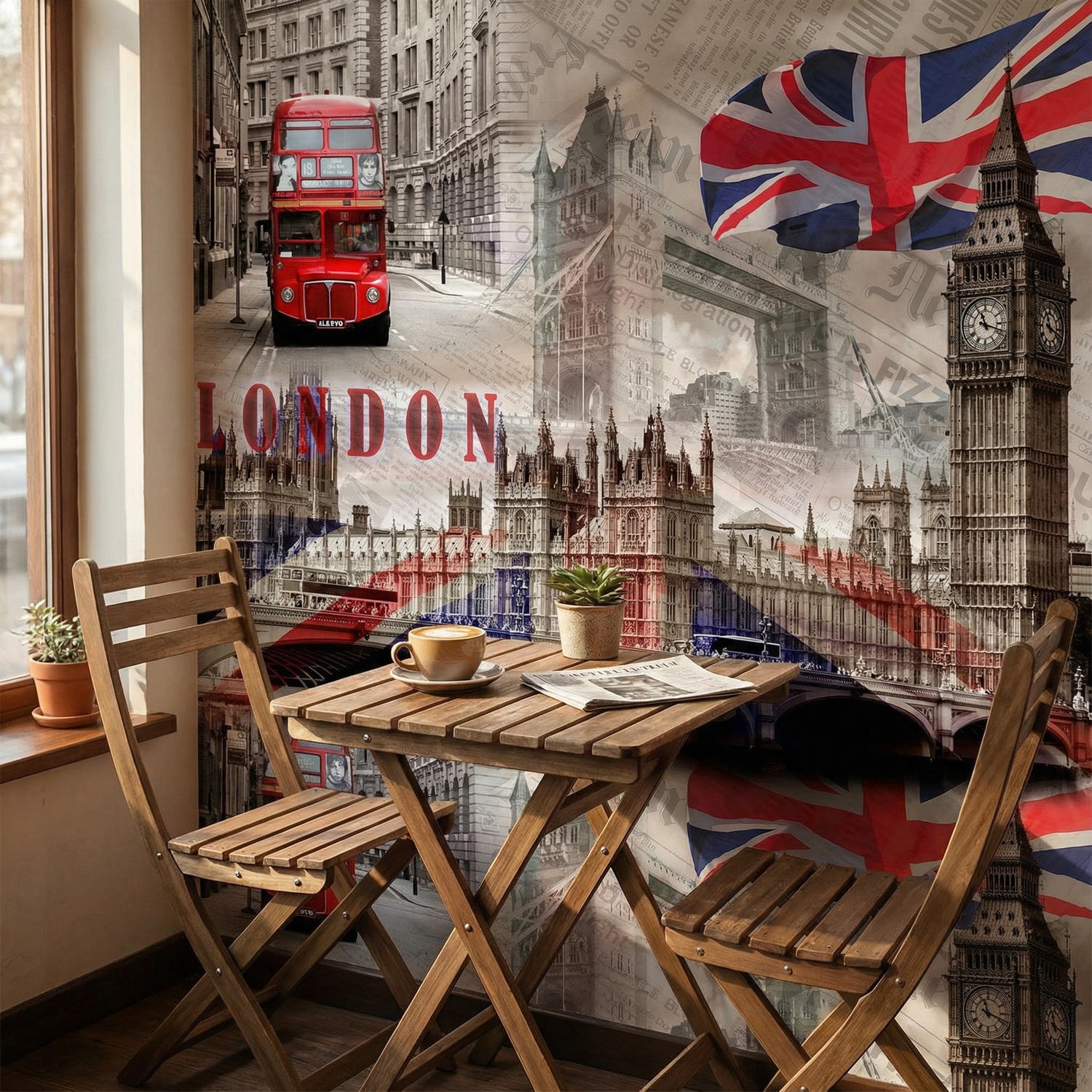 Poster xxl: Collage Westminster Palace