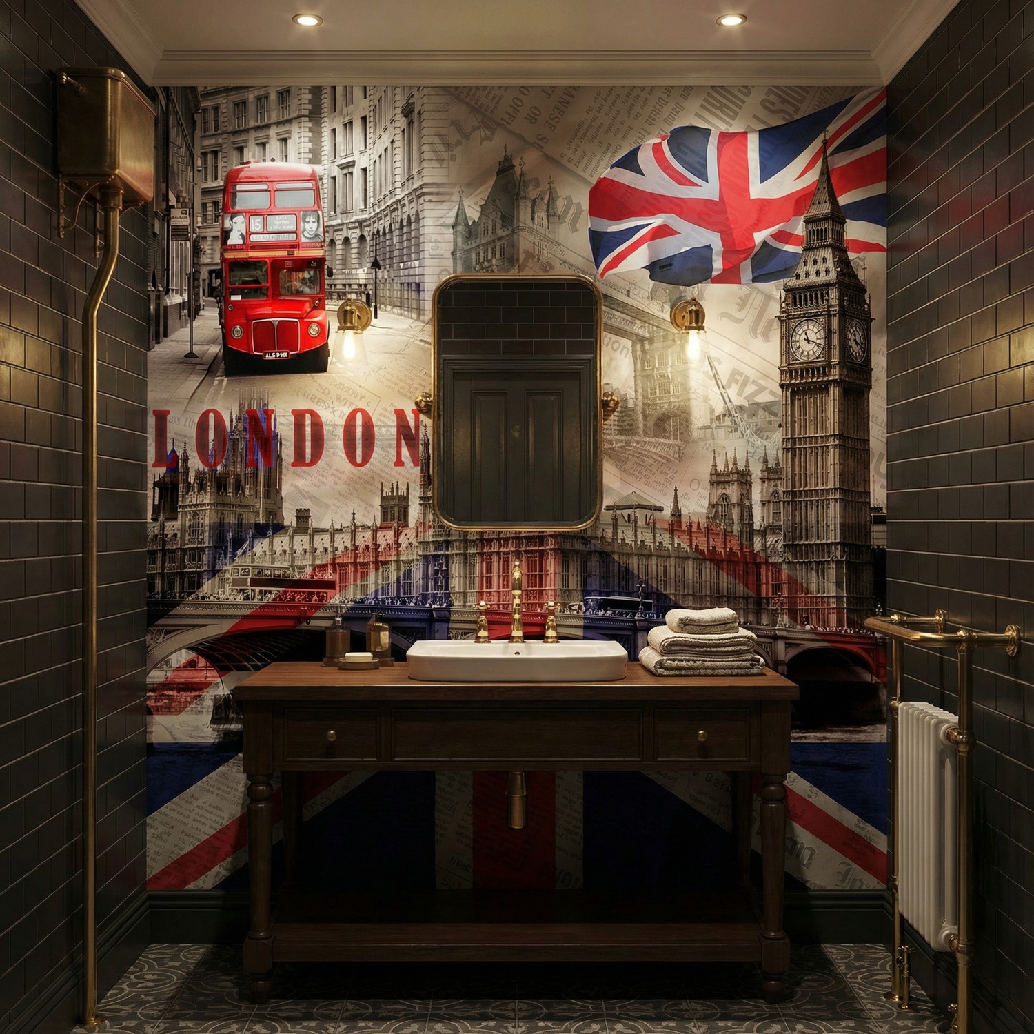 Poster xxl: Collage Westminster Palace