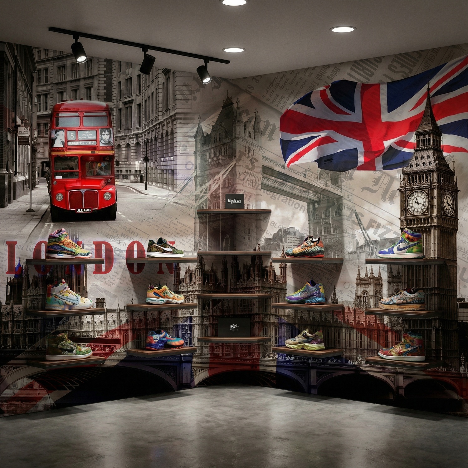 Poster xxl: Collage Westminster Palace