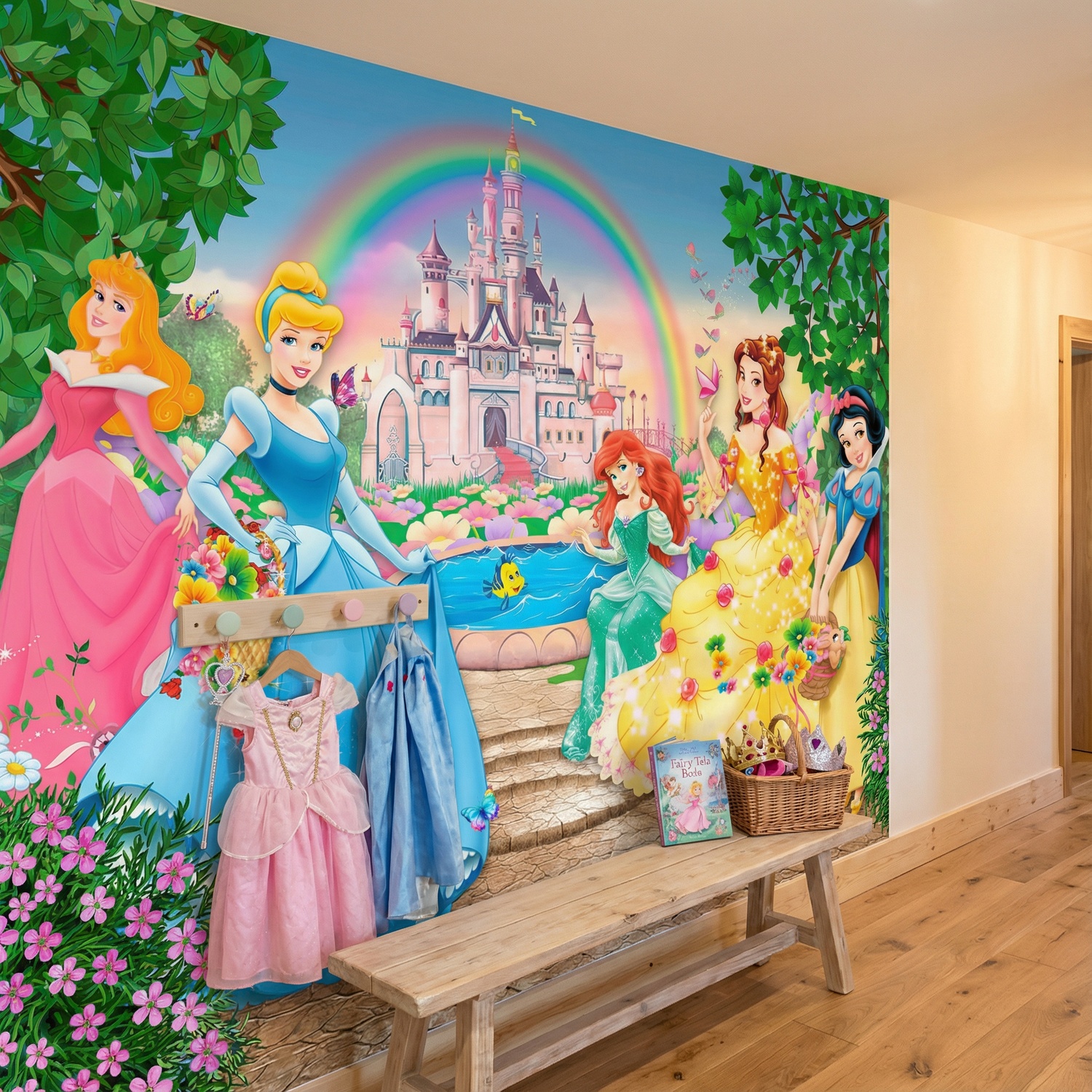 Poster xxl: Princesses et ch&acirc;teau Disney