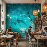 Poster xxl: Dauphins et constellations 16