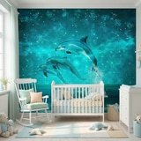 Poster xxl: Dauphins et constellations 17