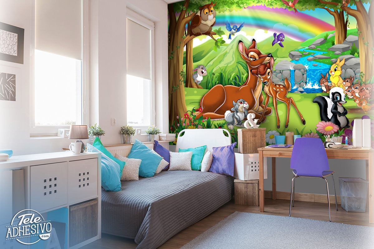 Poster xxl: Bambi dans la for&ecirc;t
