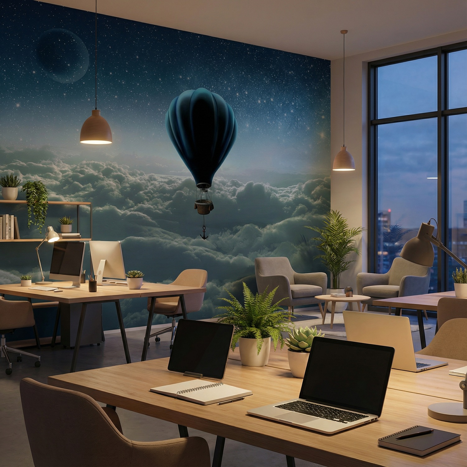 Poster xxl: Montgolfi&egrave;re Sunrise