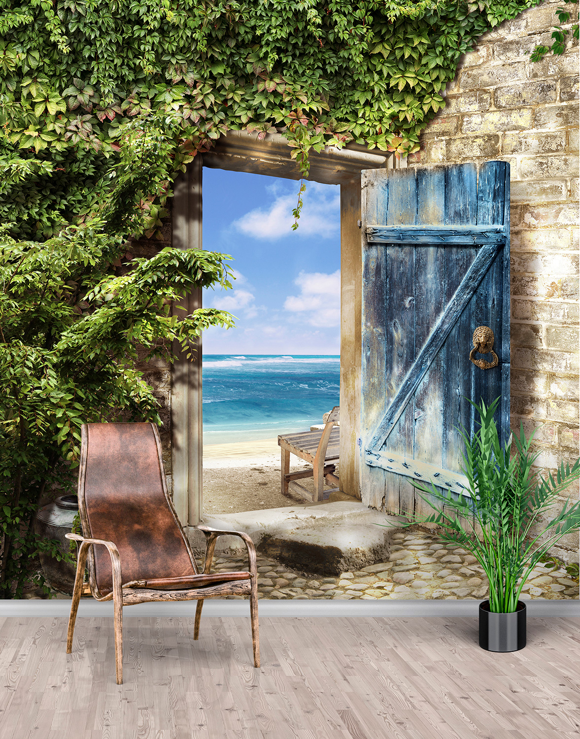 Poster xxl: D&eacute;part pour la plage