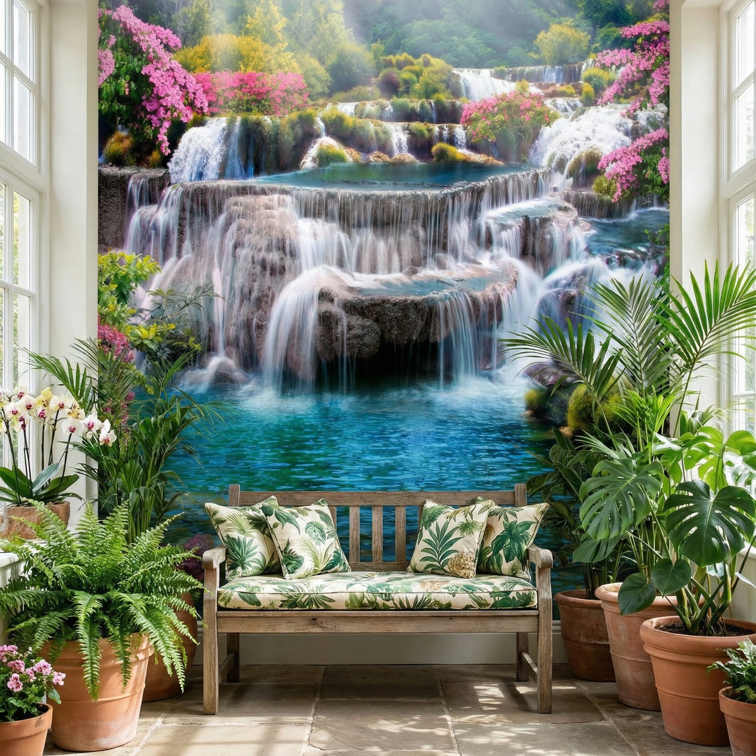Poster xxl: Jardin de grandes cascades