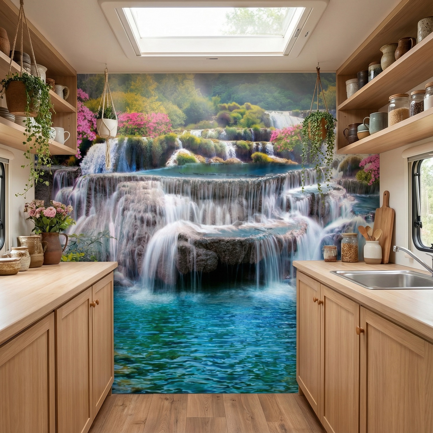 Poster xxl: Jardin de grandes cascades