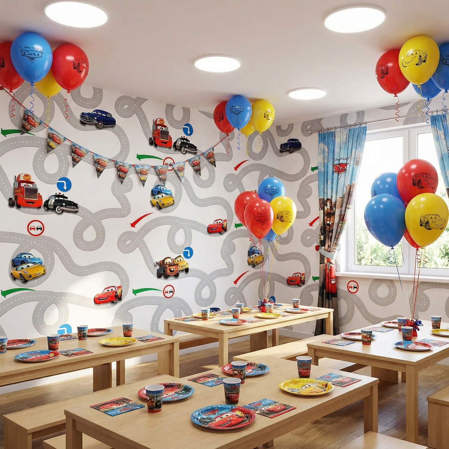 Poster xxl: Circuit Cars, Disney