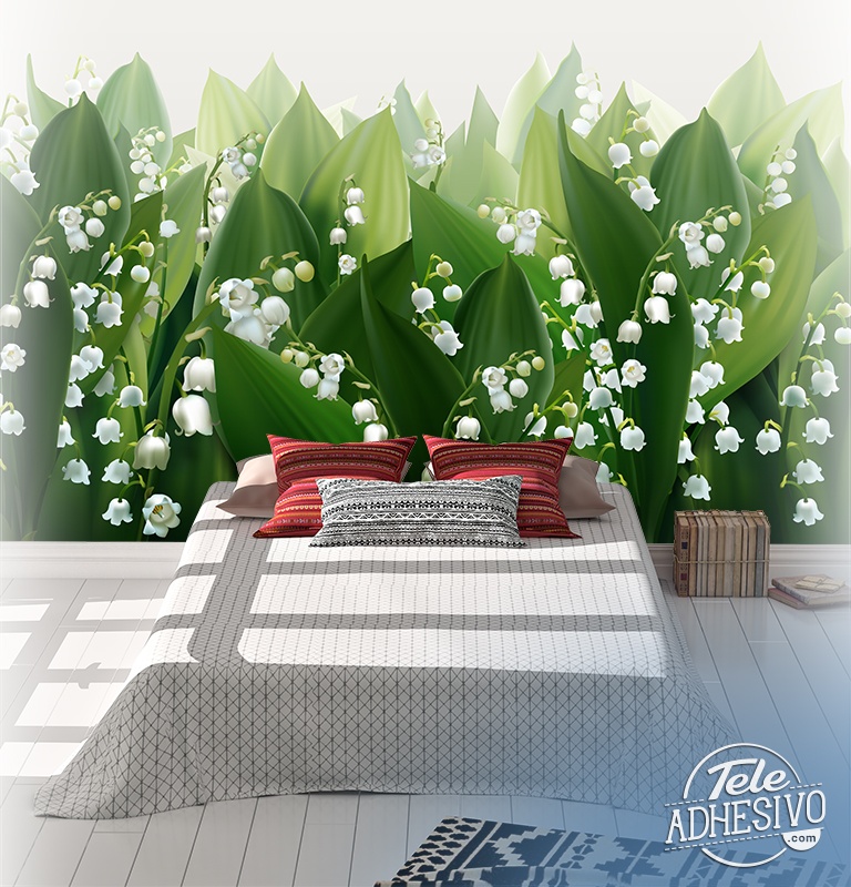 Poster xxl: Cloches entre les feuilles