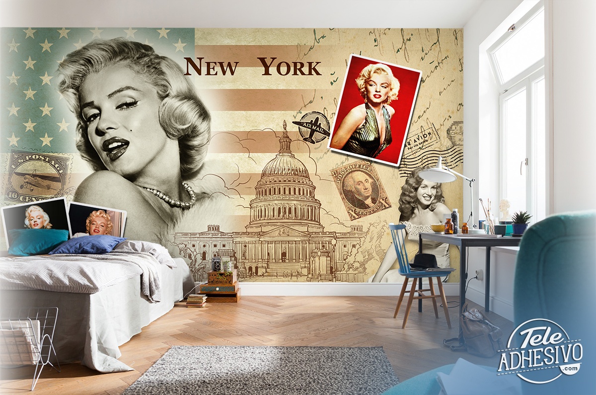 Poster xxl: Collage Marilyn Monroe