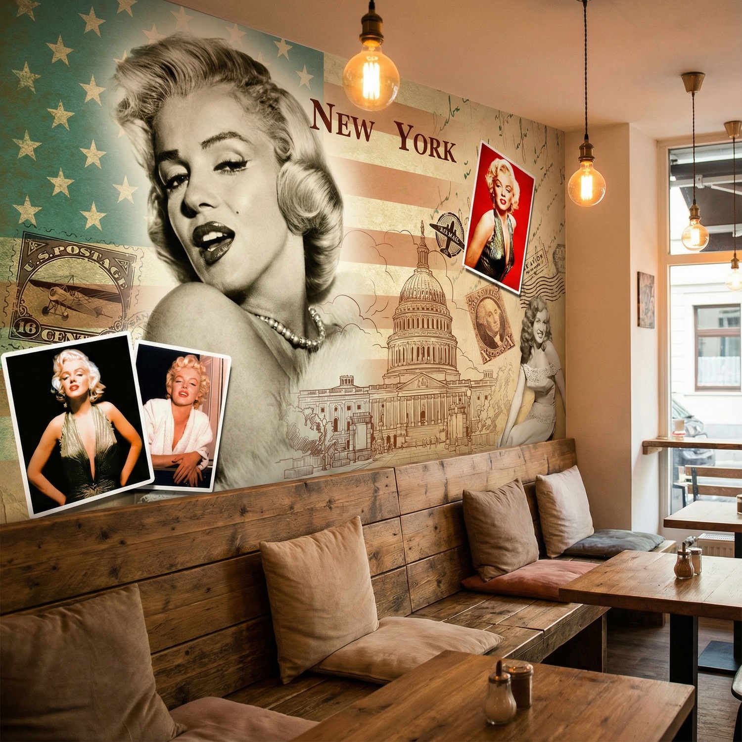 Poster xxl: Collage Marilyn Monroe