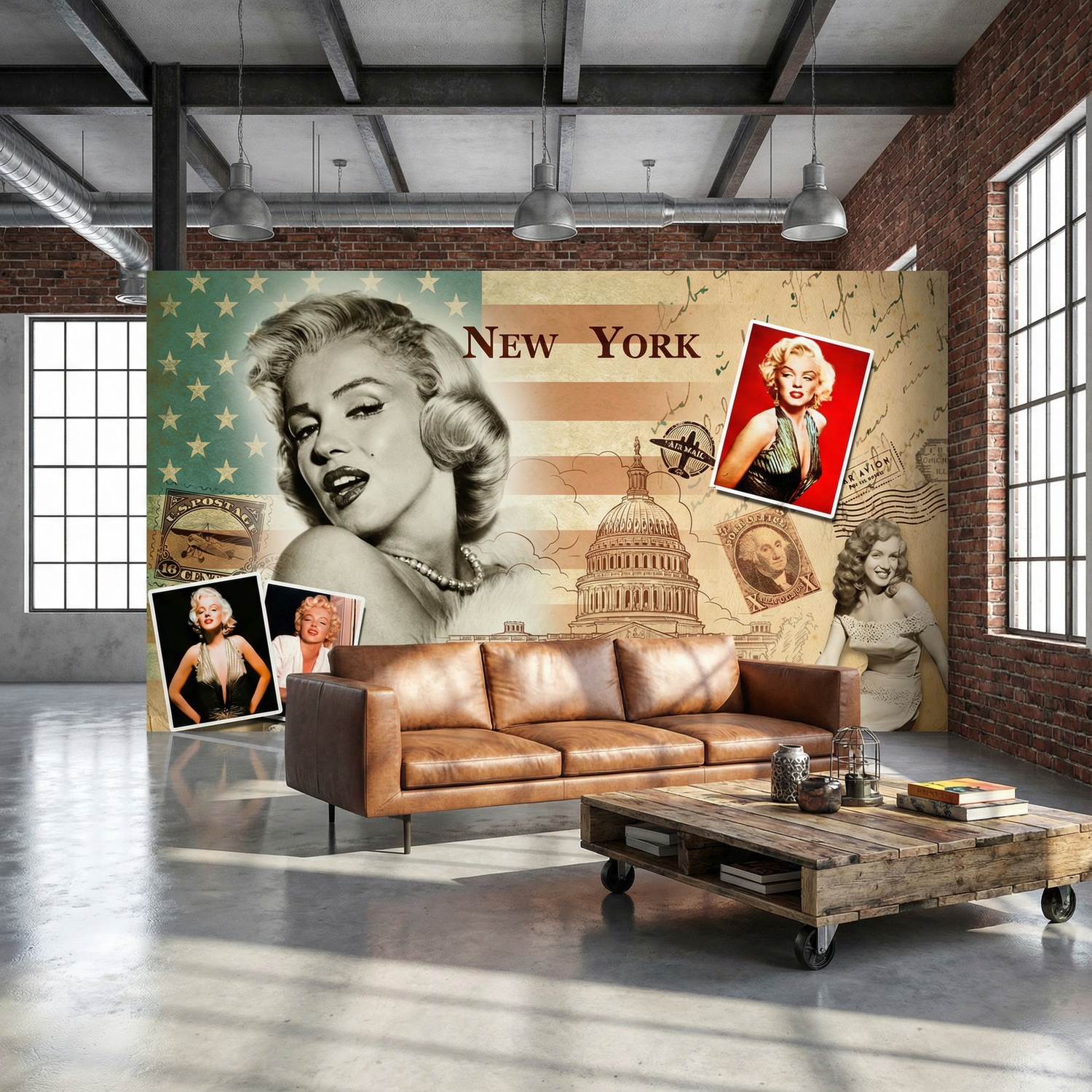 Poster xxl: Collage Marilyn Monroe