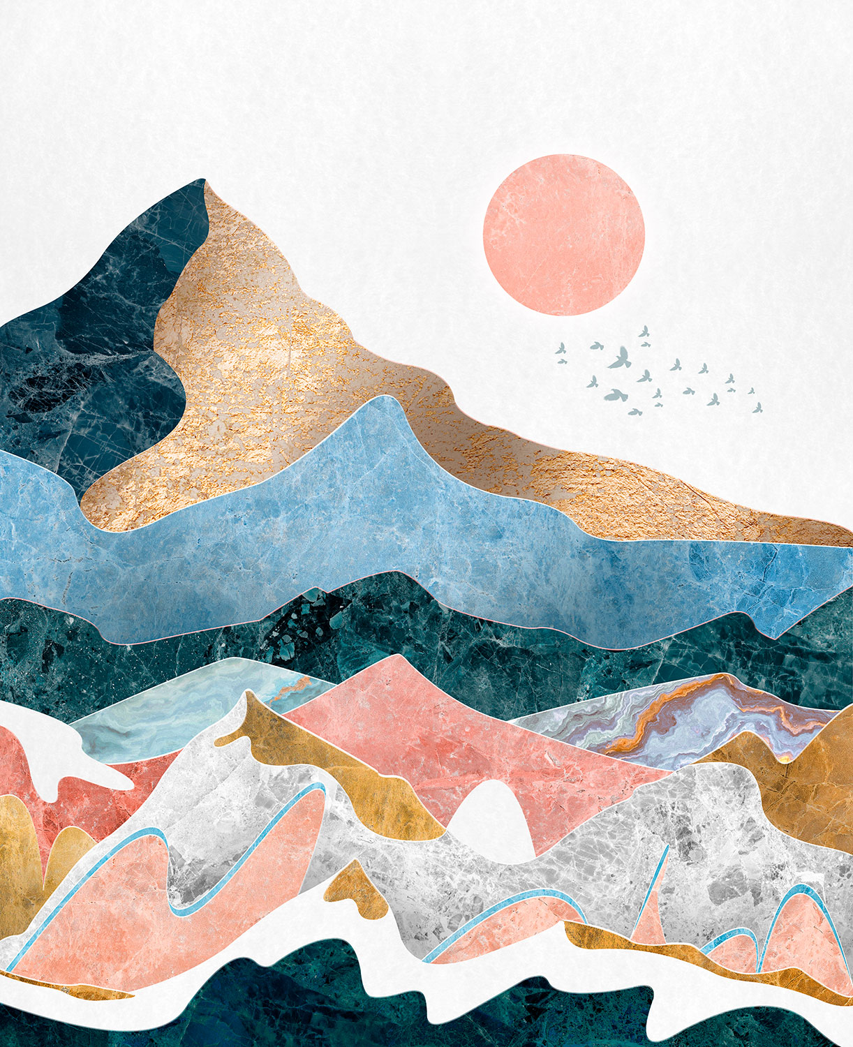 Poster xxl: Collage en montagne