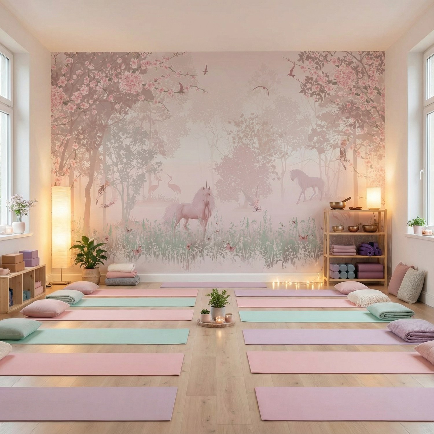 Poster xxl: Licorne dans la for&ecirc;t 