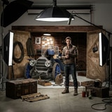 Poster xxl: Une vieille voiture dans le garage 15