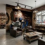 Poster xxl: Une vieille voiture dans le garage 3