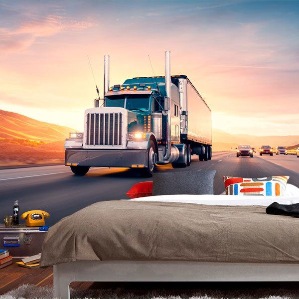 Poster xxl: Un camion sur la route