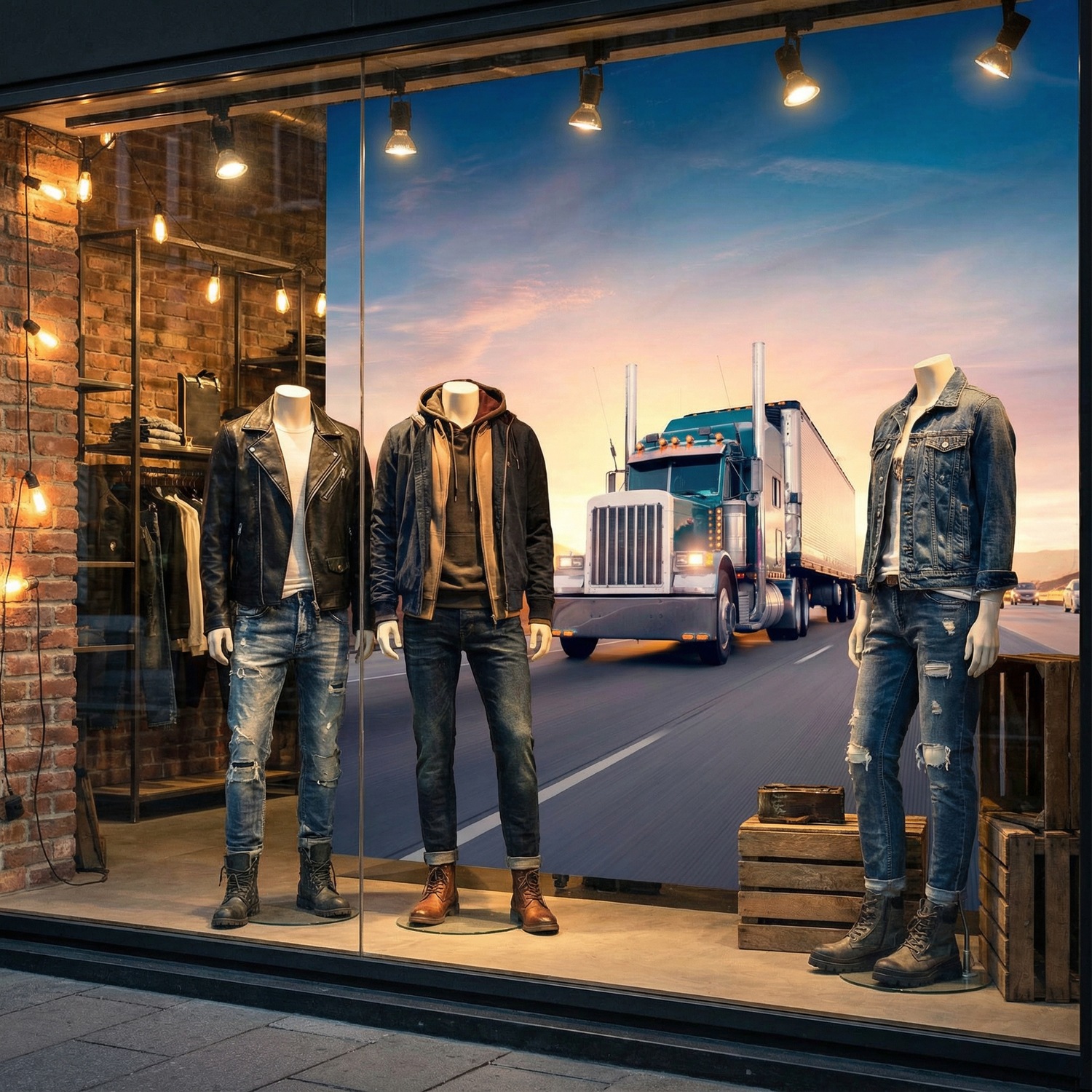 Poster xxl: Un camion sur la route