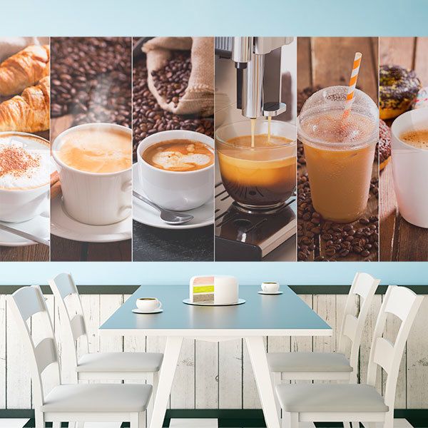 Poster xxl: Collage sur le café et le petit déjeuner